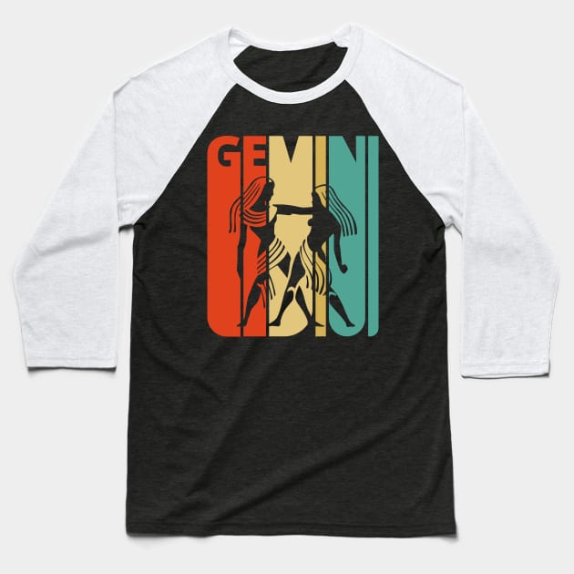 Gemini Vintage retro style. Baseball T-Shirt by MadebyTigger